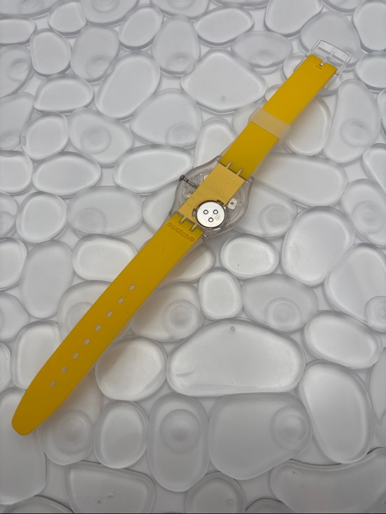 Swatch Watch - GE291 - CLEARLY YELLOW STRIPED main image 5
